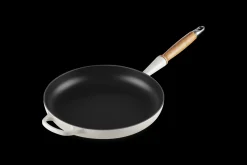 Cast Iron Frying Pan with Wooden Handle