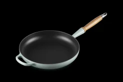 Cast Iron Frying Pan with Wooden Handle