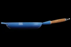 Cast Iron Frying Pan with Wooden Handle