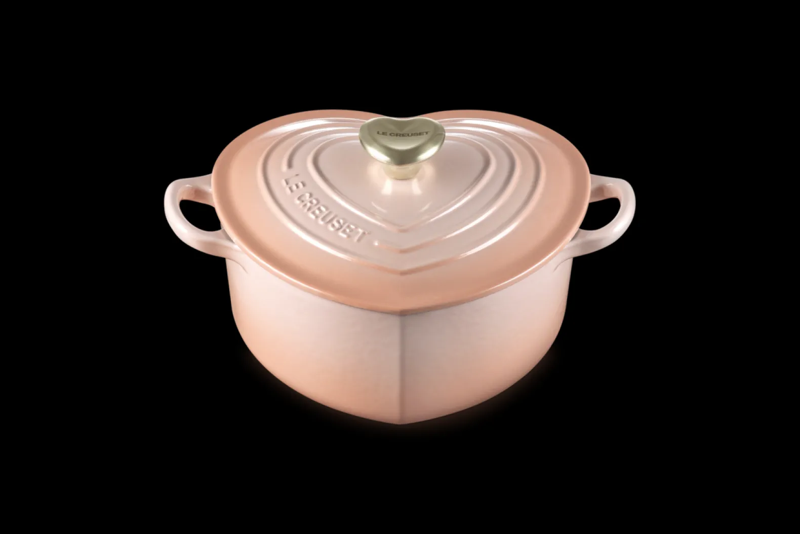Cast Iron Heart Shaped Casserole with Heart Knob