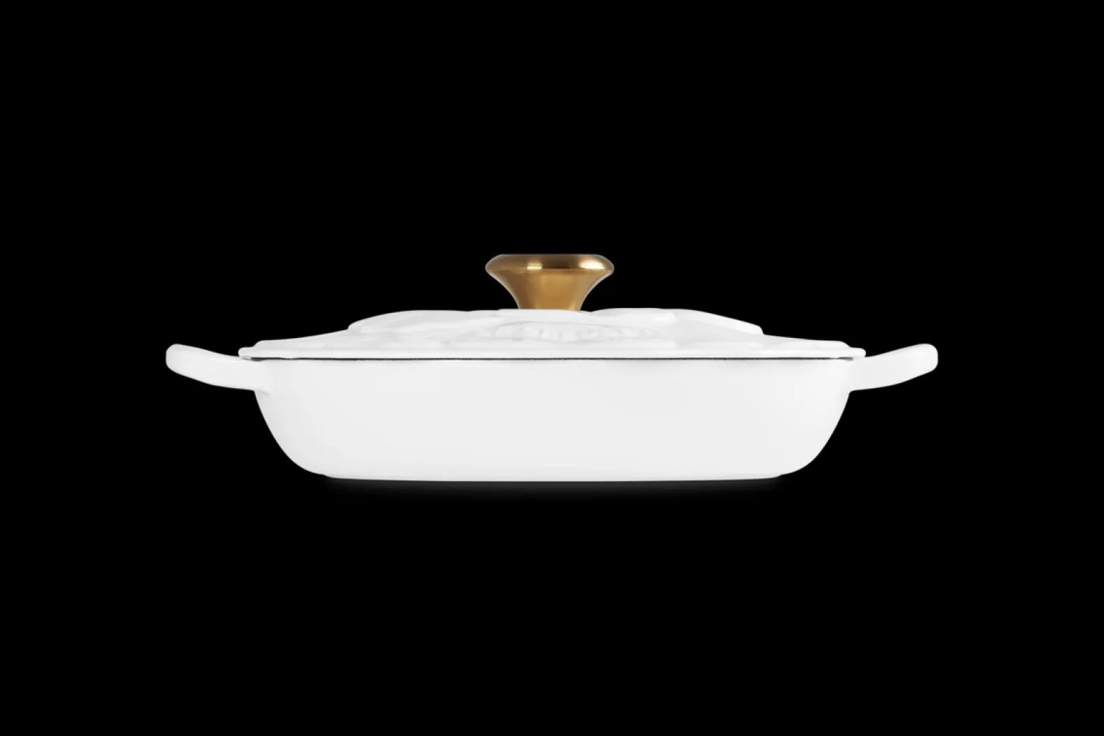 Cast Iron Petal Shallow Casserole