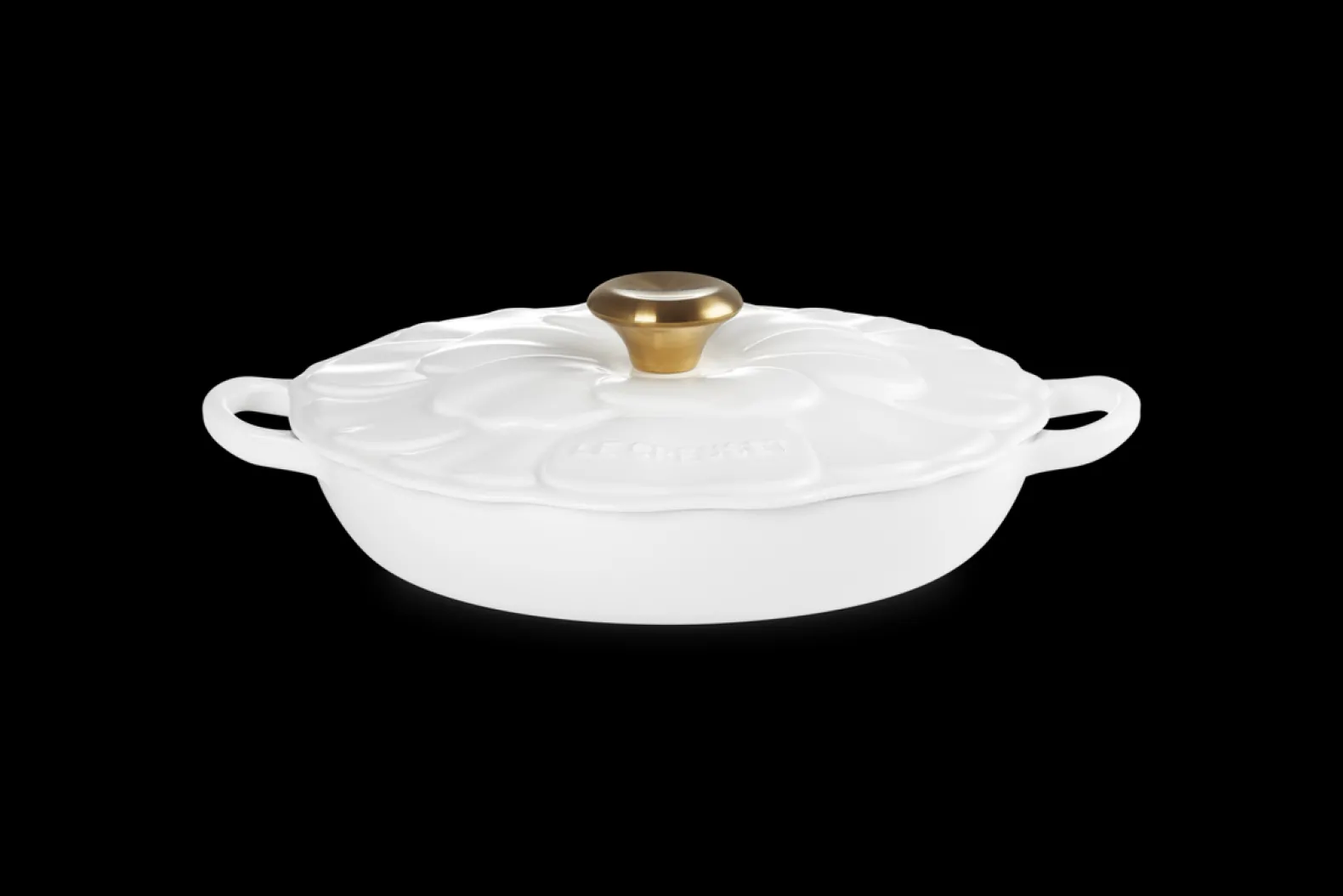 Cast Iron Petal Shallow Casserole
