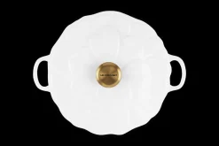 Cast Iron Petal Shallow Casserole