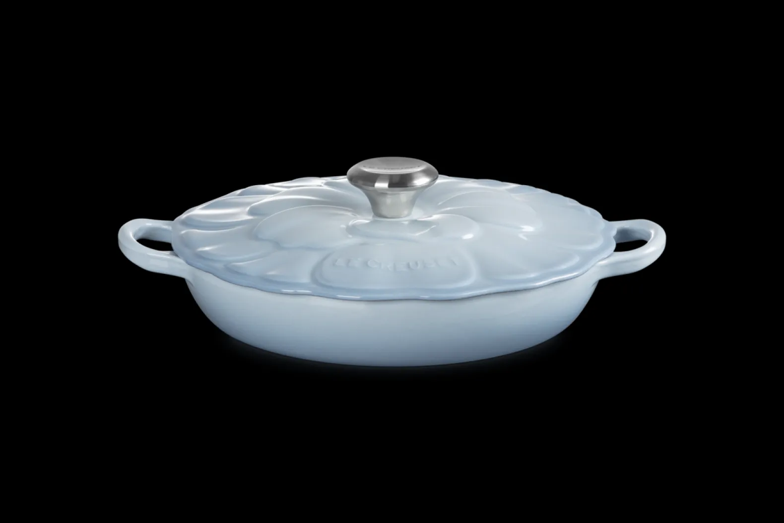 Cast Iron Petal Shallow Casserole