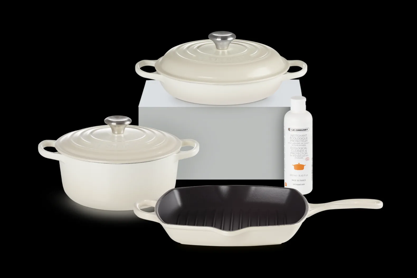 Cast Iron 3-piece Starter Set with Cleaner