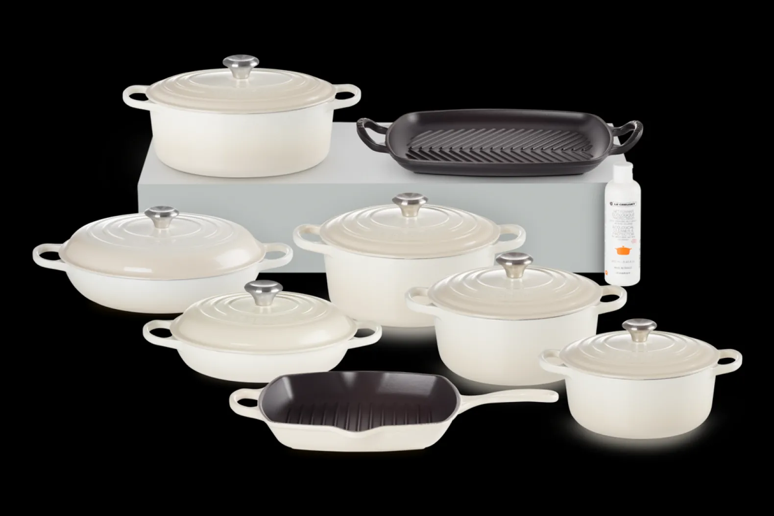 Cast Iron 8-piece Ultimate Set with Cleaner