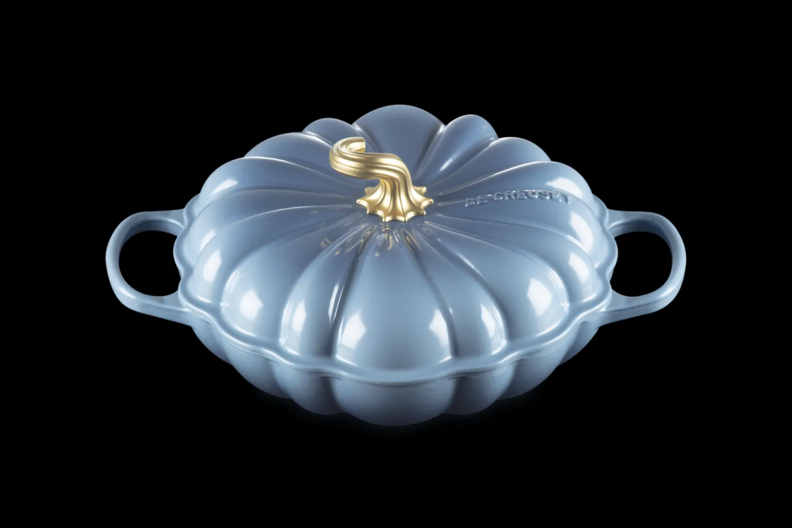Cast Iron Pumpkin Shallow Casserole
