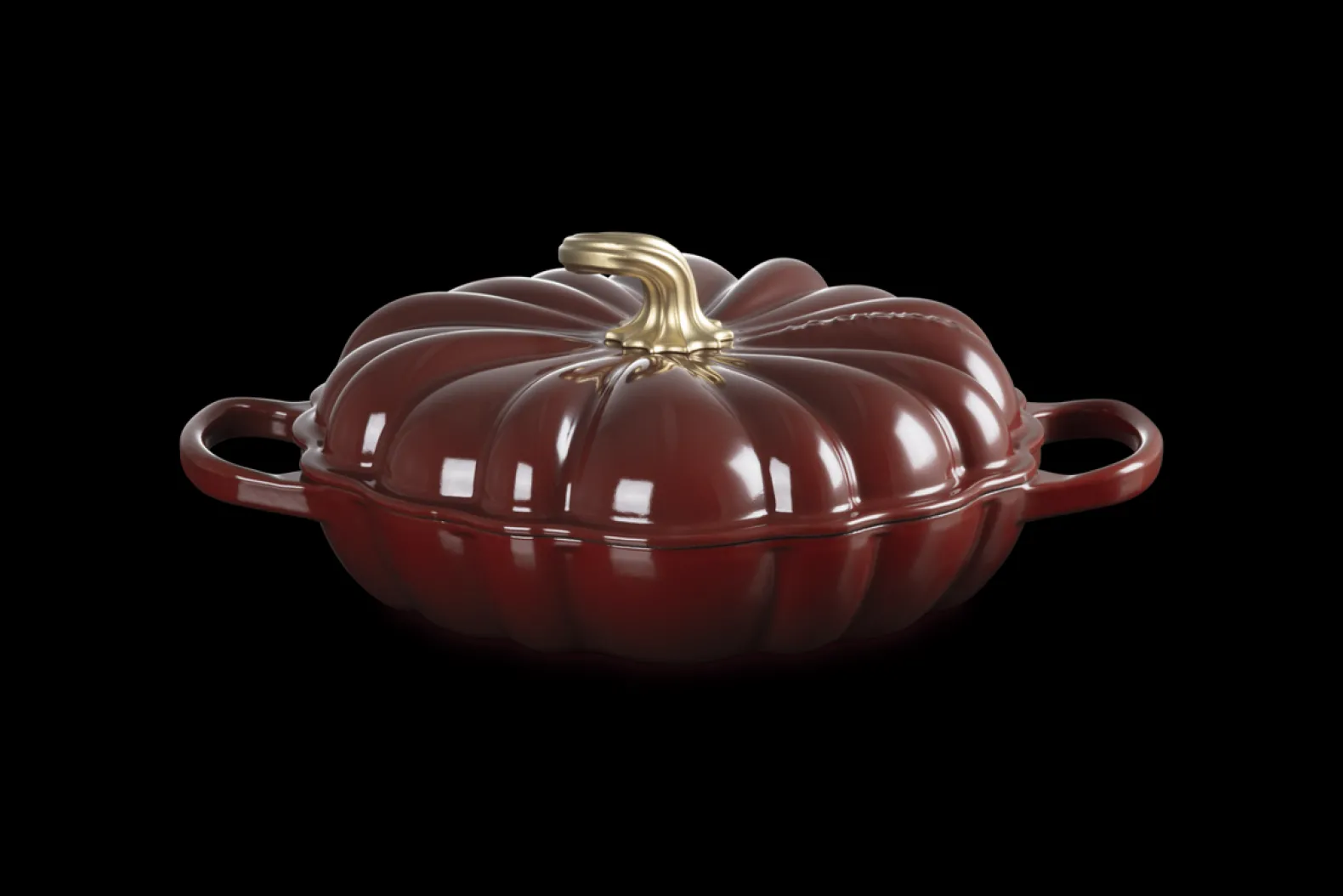 Cast Iron Pumpkin Shallow Casserole