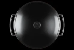 Cast Iron Wok with Glass Lid