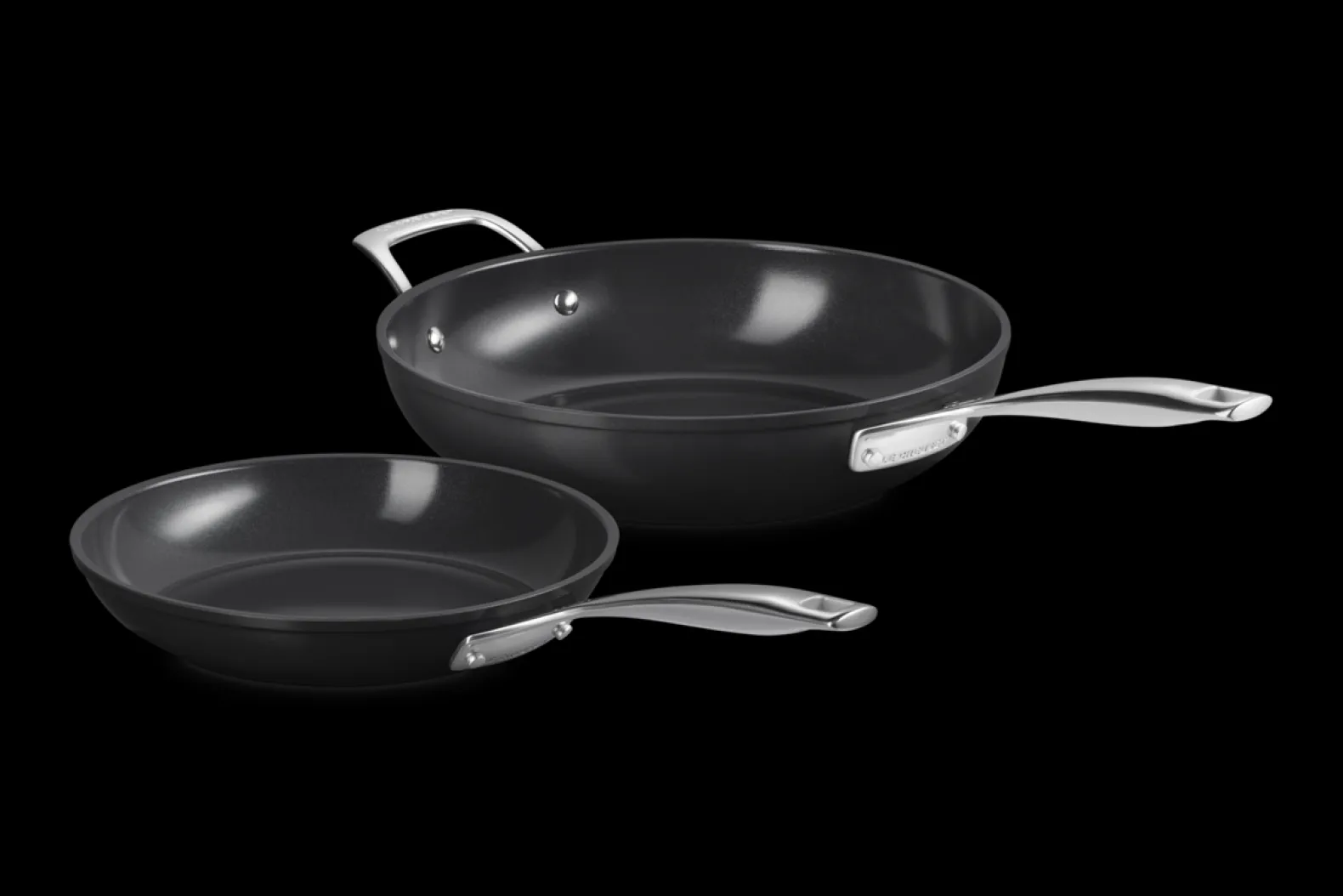 Non-Stick Ceramic 2-piece Deep and Shallow Frying Pan Set