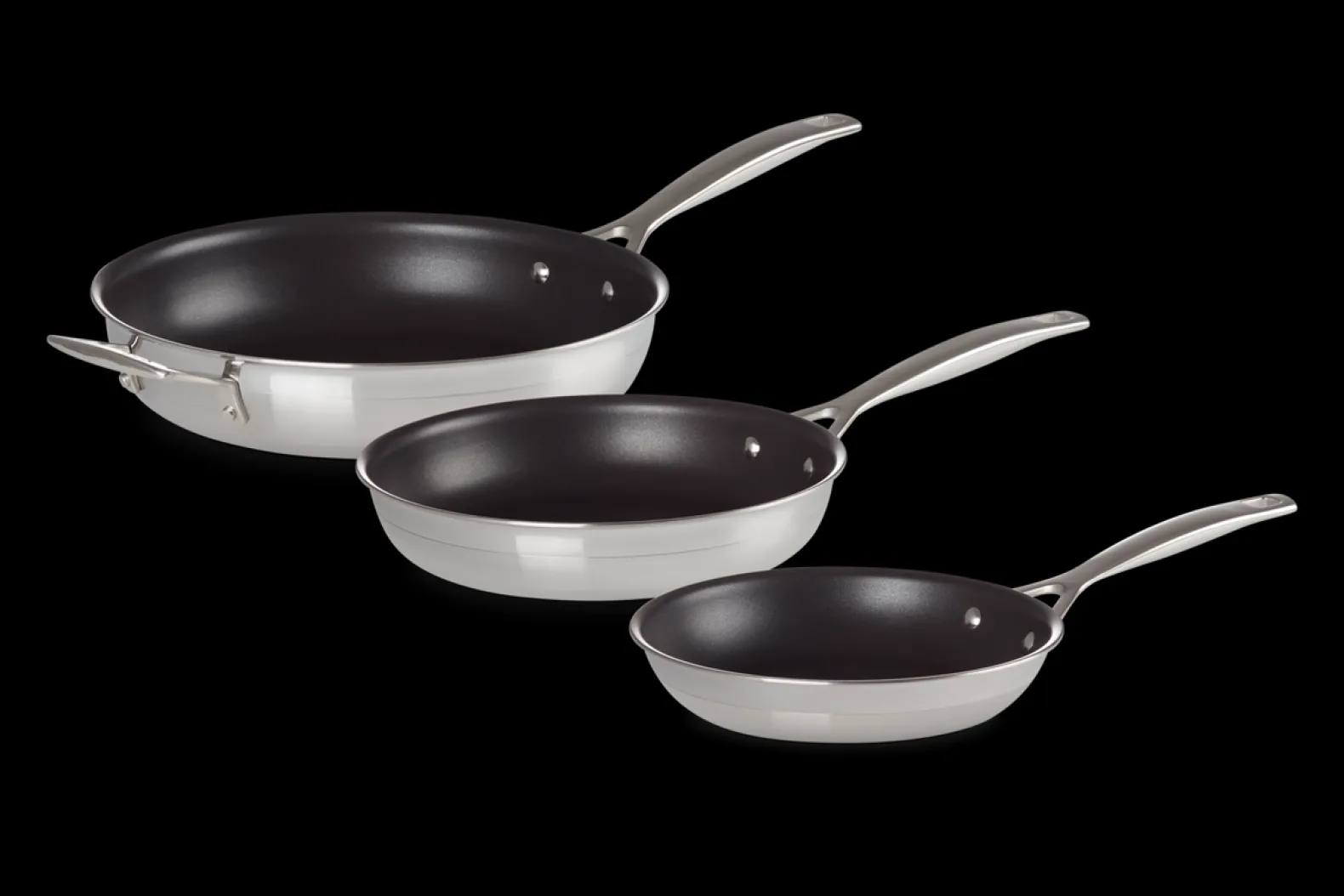 3-ply Non stick 3-piece Frying Pan Set