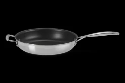 3-ply Stainless Steel Non-Stick Frying Pan with Helper Handle