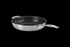 3-ply Stainless Steel Non-Stick Frying Pan with Helper Handle