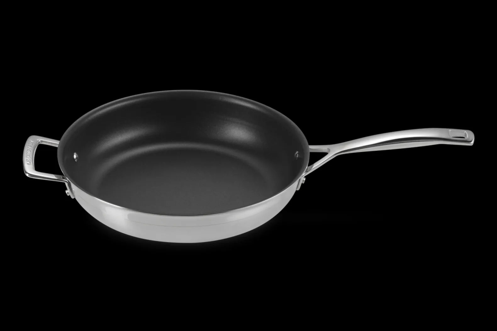 3-ply Stainless Steel Non-Stick Frying Pan with Helper Handle