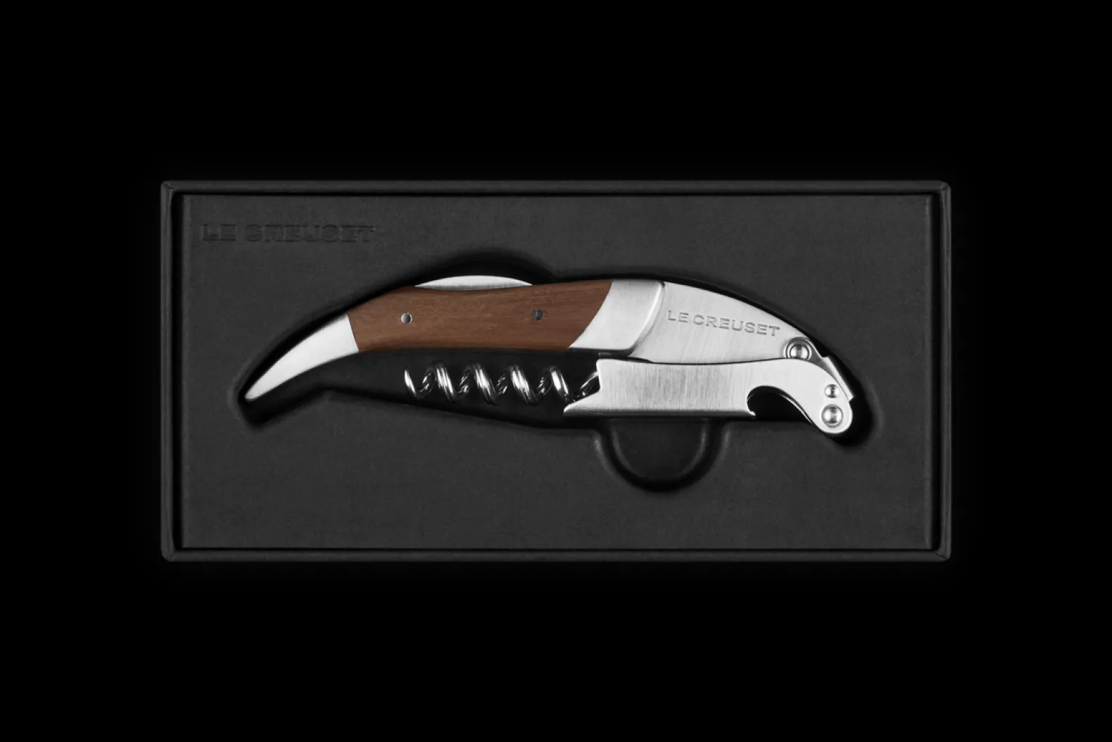 Premium Waiter's Corkscrew with Black Walnut Wood Handle