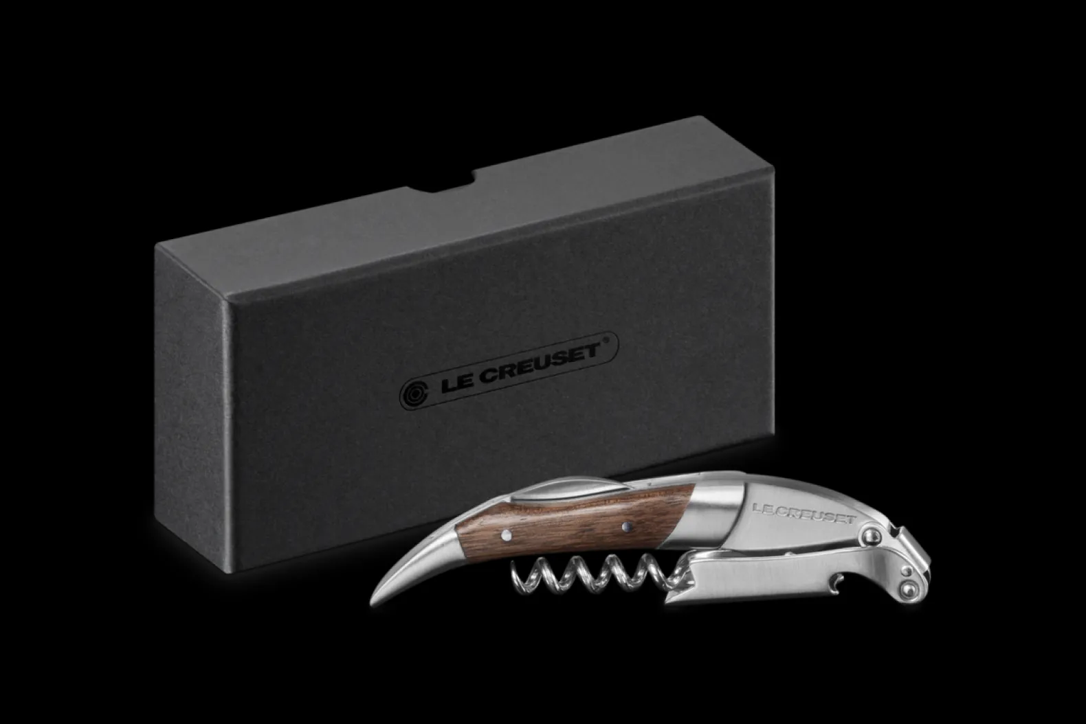 Premium Waiter's Corkscrew with Black Walnut Wood Handle