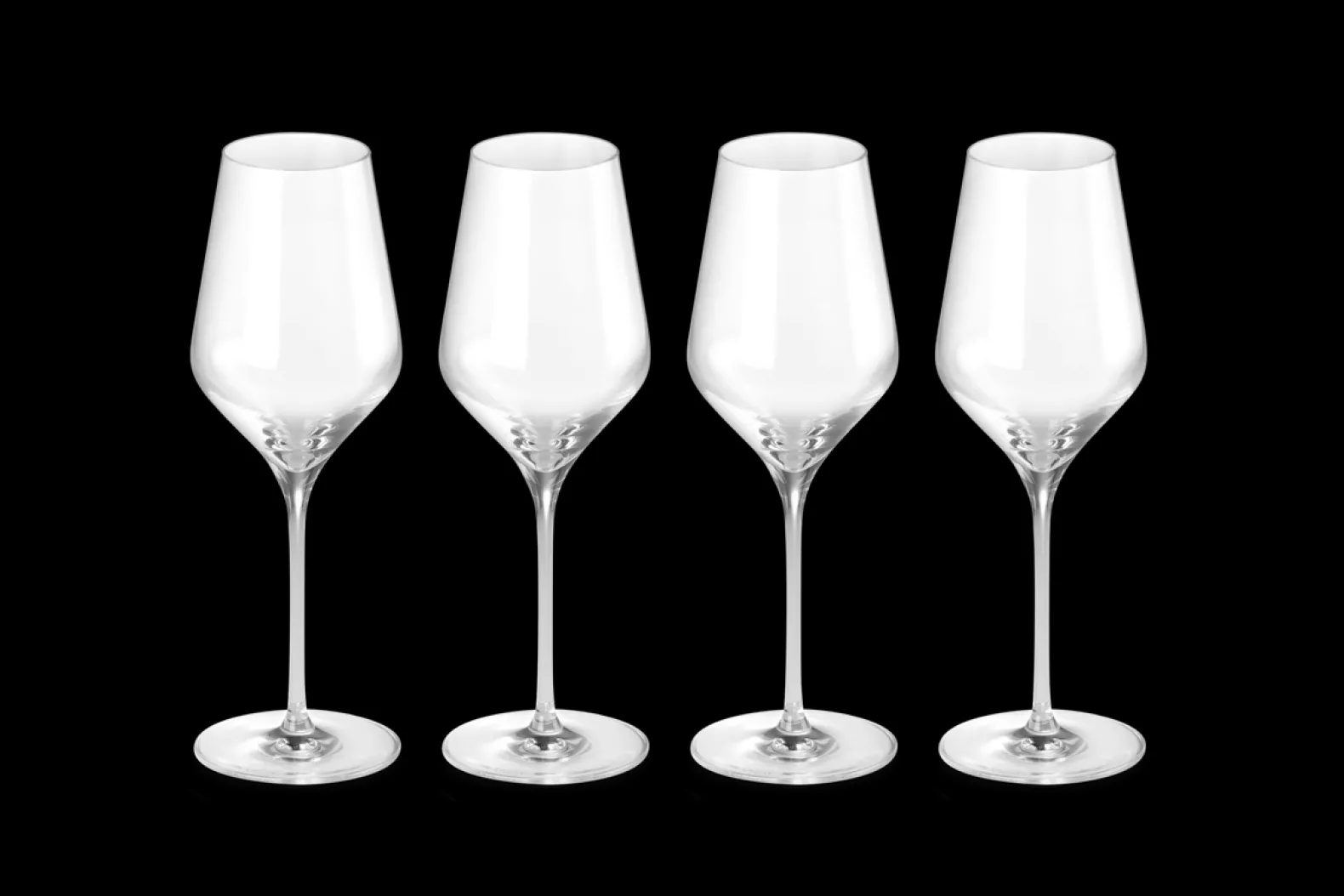 Set of 4 White Wine Glasses