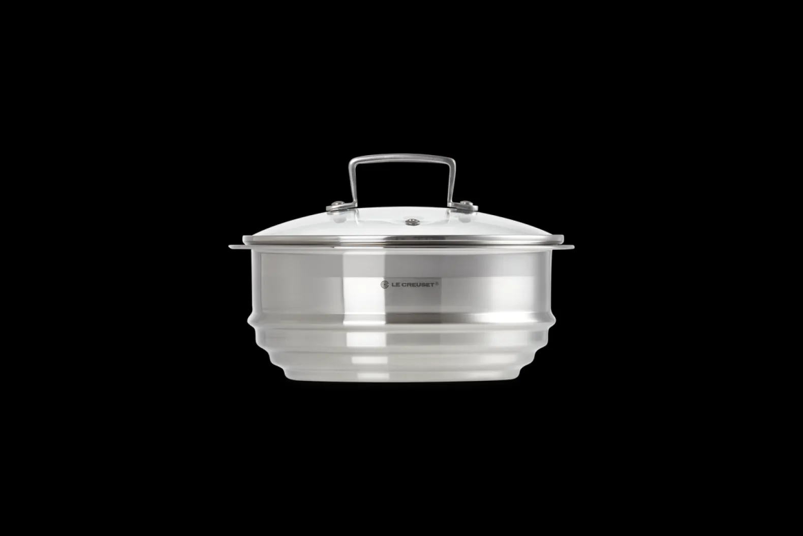 Stainless Steel Multi-steamer with Glass Lid