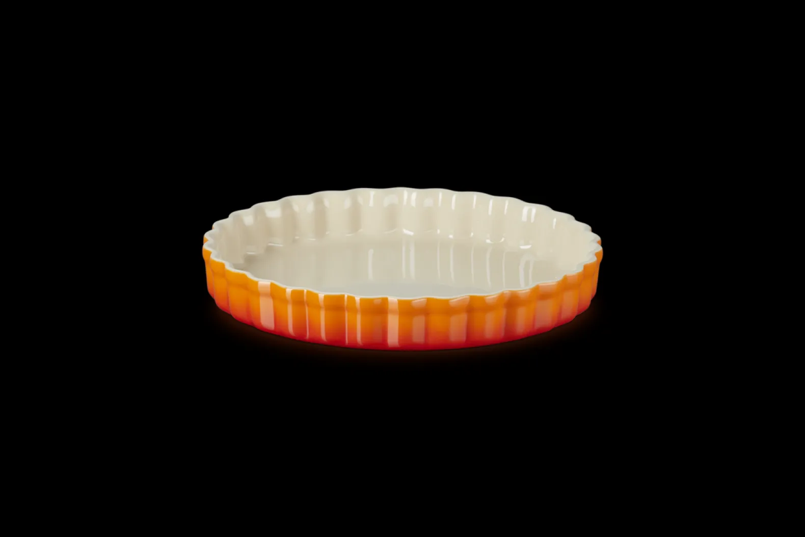 Stoneware Fluted Flan Dish