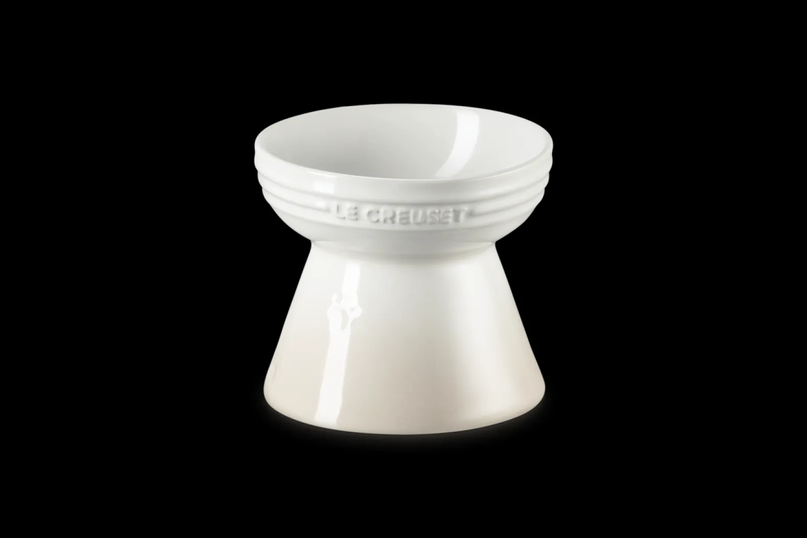 Stoneware Footed Pet Bowl