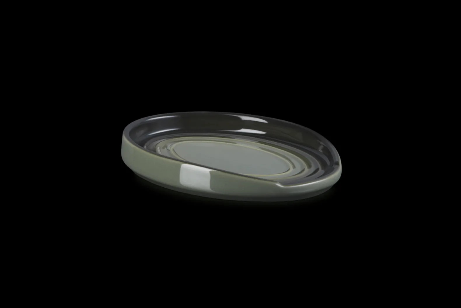Stoneware Oval Spoon Rest