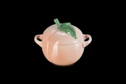 Stoneware Peach Cocotte