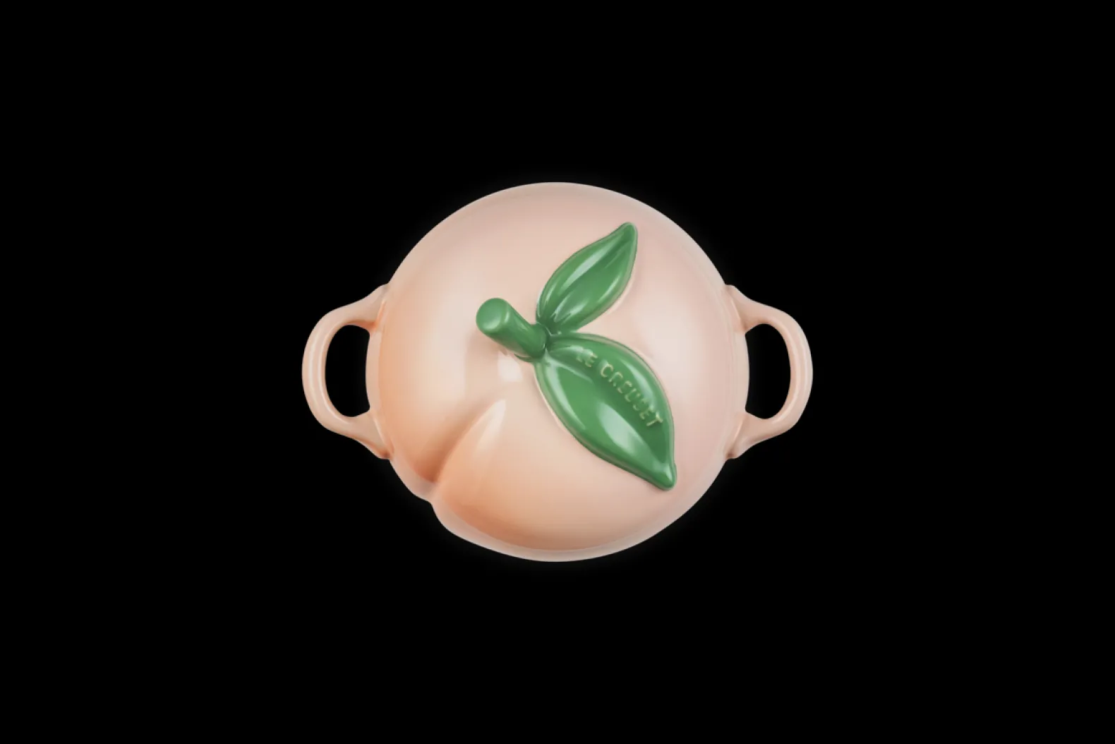 Stoneware Peach Cocotte