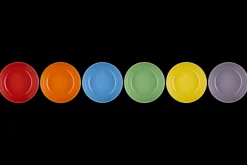 Stoneware Rainbow Set of 6 Cereal Bowls
