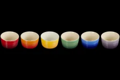 Stoneware Rainbow Set of 6 Mini Ramekins