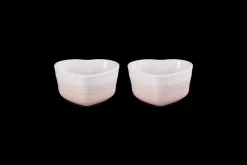 Stoneware Set of 2 Heart Ramekins