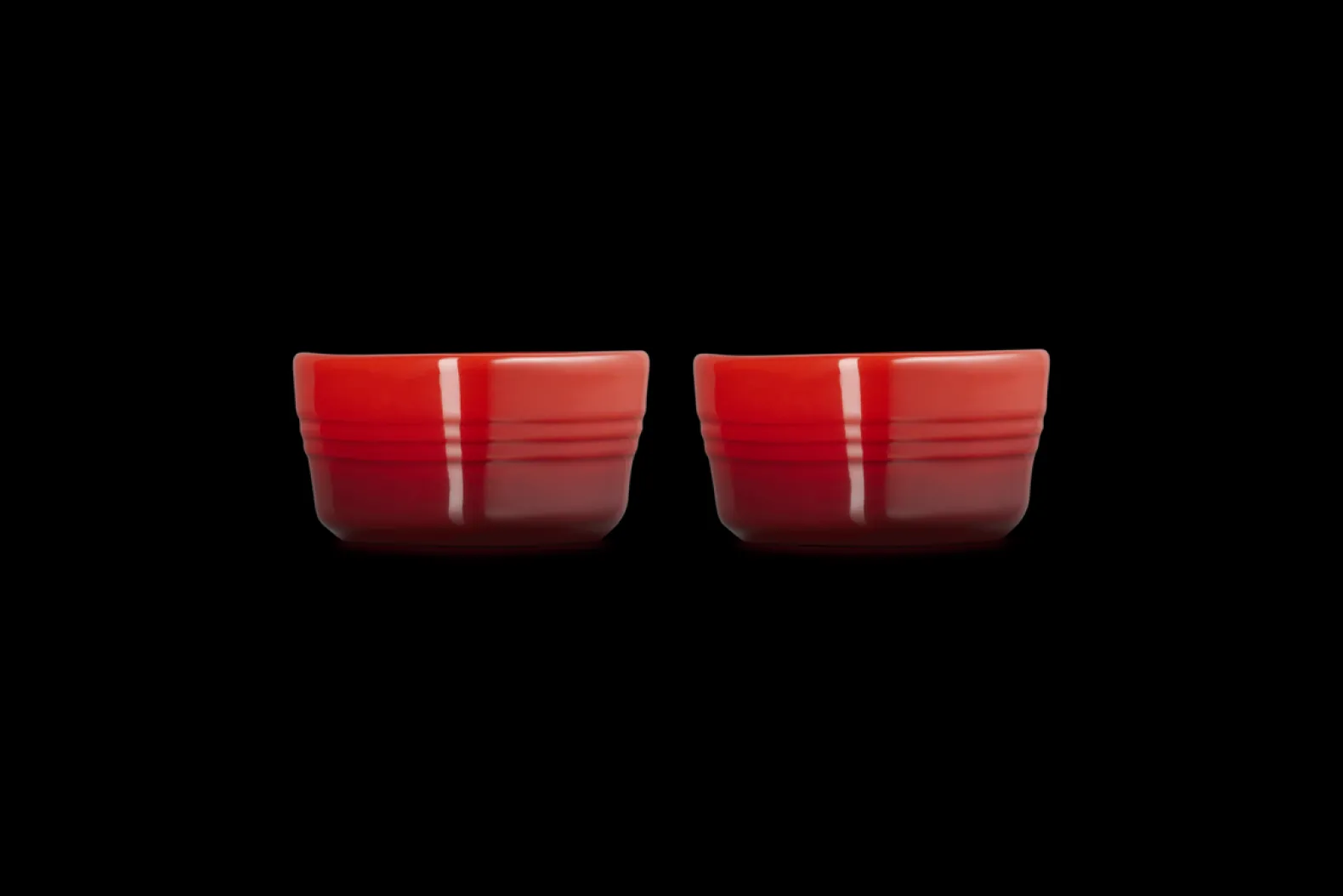 Stoneware Set of 2 Heart Ramekins