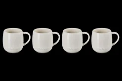 Stoneware Set of 4 Mugs