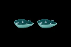 Stoneware Set of 2 Red Snapper Dishes