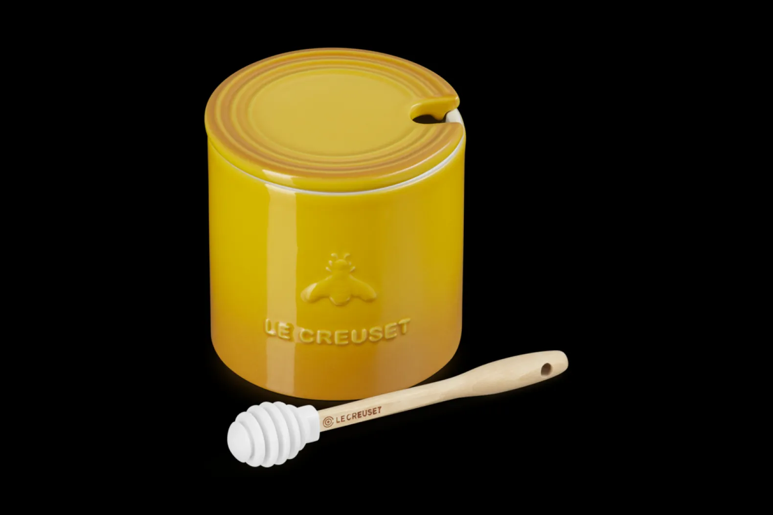 Stoneware Signature Honey Pot with Dipper