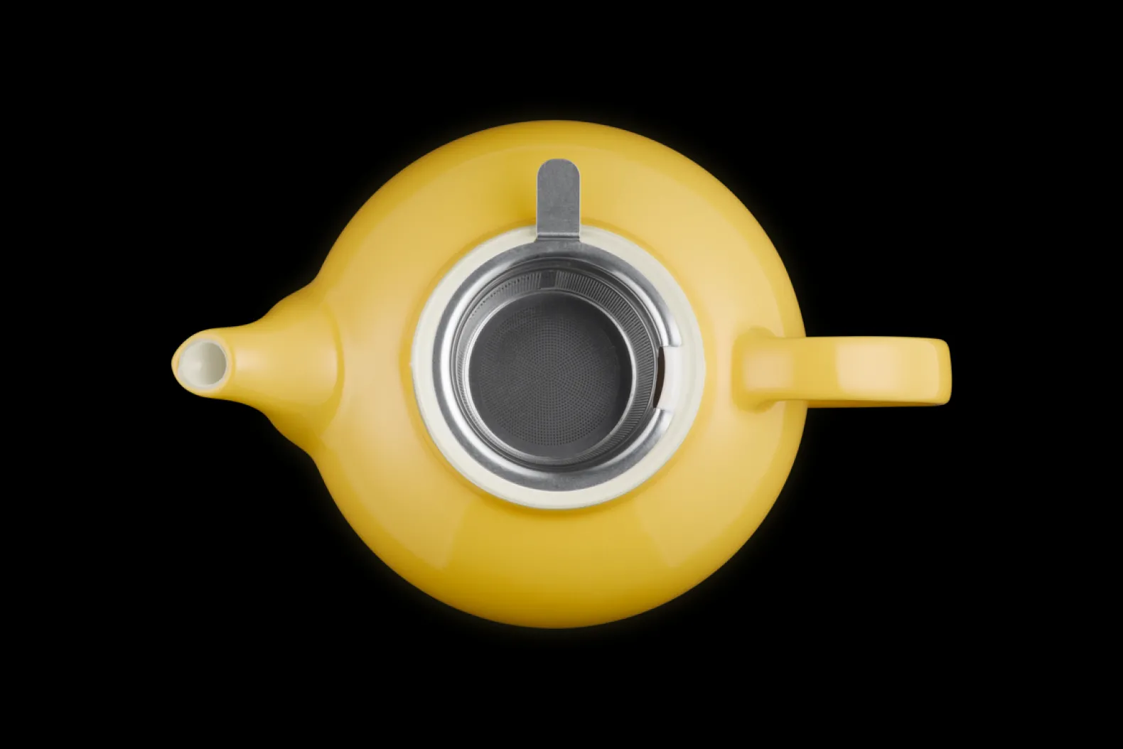 Stoneware Teapot with Stainless Steel Infuser