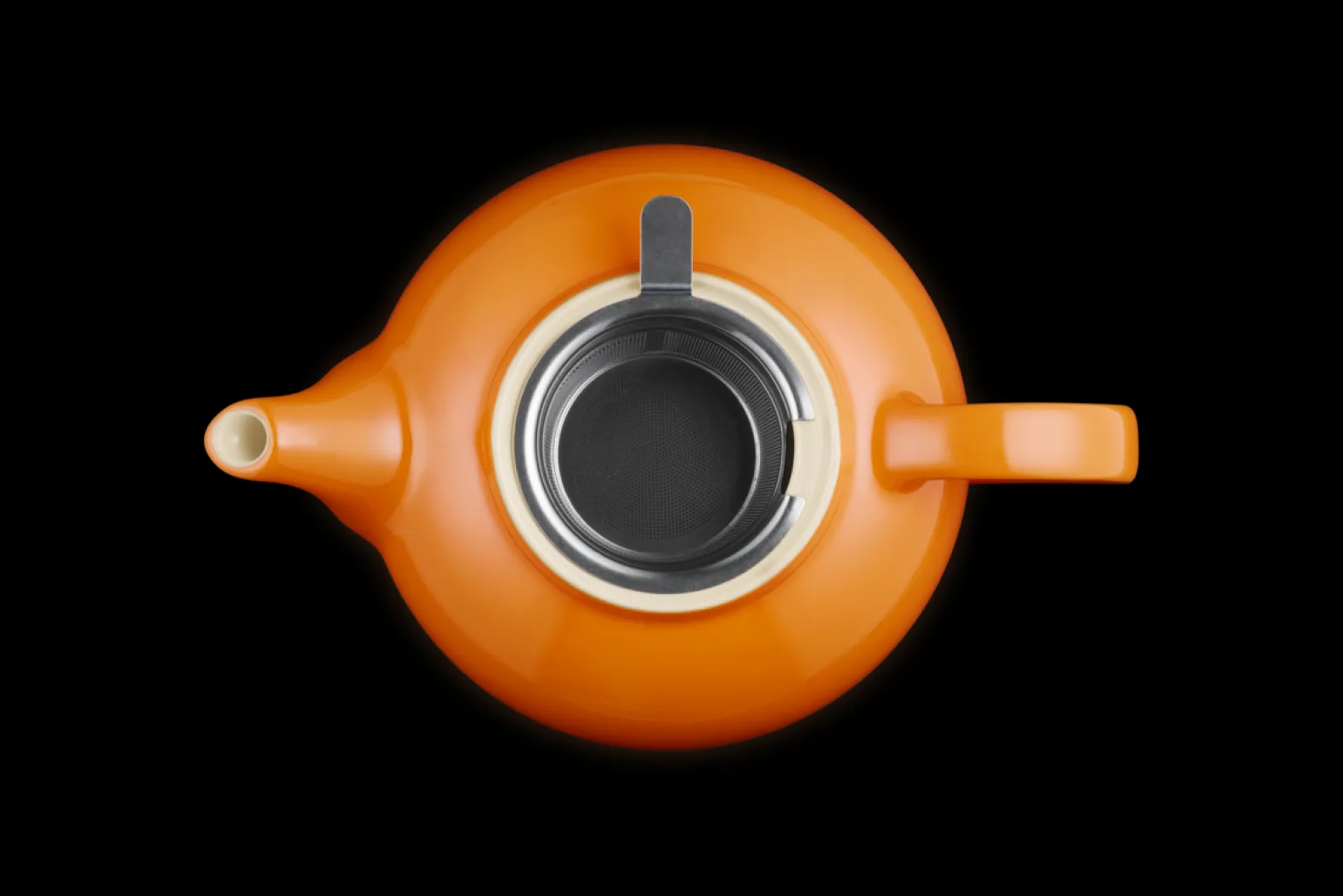 Stoneware Teapot with Stainless Steel Infuser