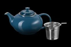 Stoneware Teapot with Stainless Steel Infuser
