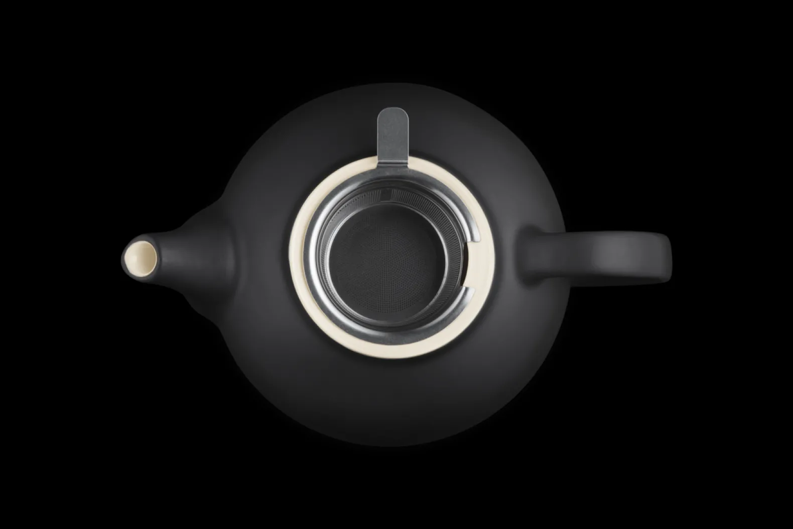 Stoneware Teapot with Stainless Steel Infuser