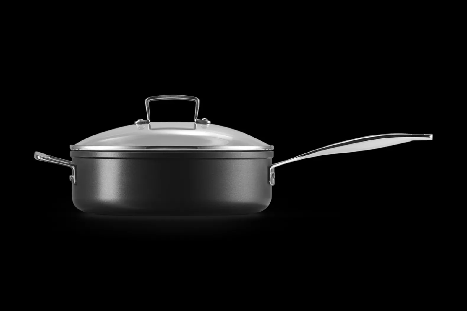 Toughened Non-Stick Sauté Pan with Glass Lid