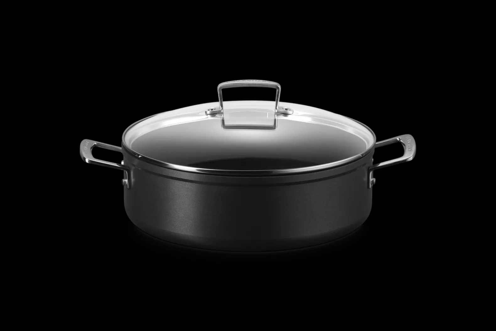 Toughened Non-Stick Sauteuse with Glass Lid