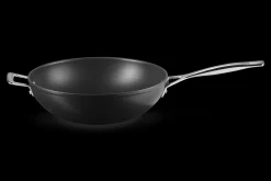 Toughened Non-Stick Stir-Fry Wok with Helper Handle