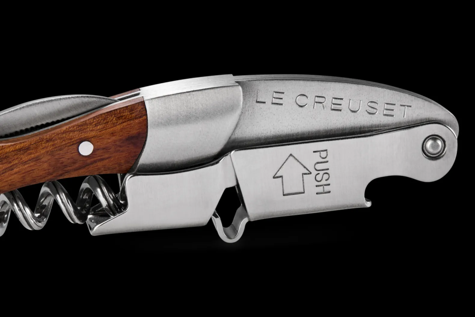 Waiter's Corkscrew with Wooden Handle and Stopper GS 190