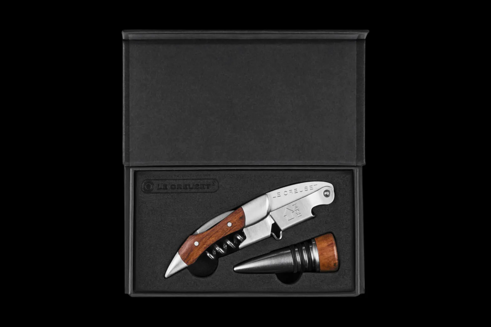 Waiter's Corkscrew with Wooden Handle and Stopper GS 190